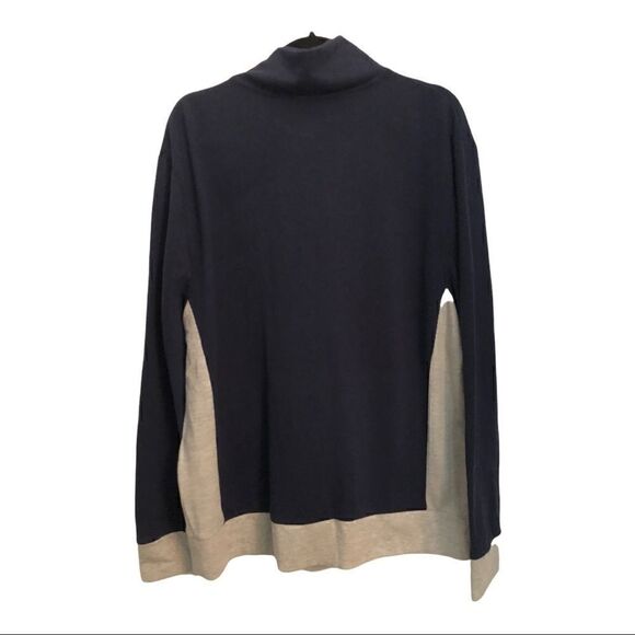 Men’s Goodfellow zip up blue & gray cotton jacket - Picture 4 of 6